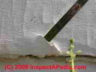 Photograph of paint failure details